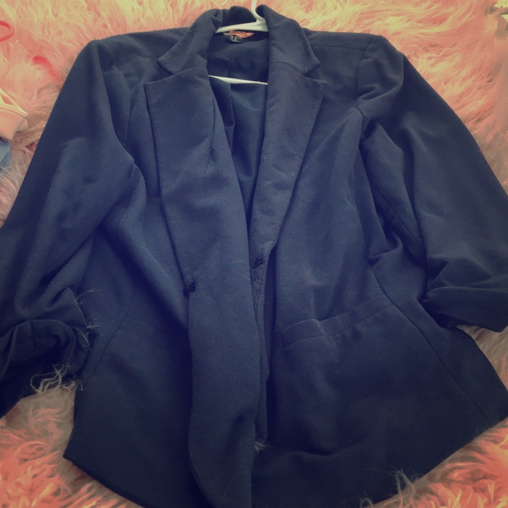 FOREVER 21 PLUS NAVY BLUE BLAZER